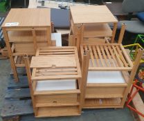 IKEA NORDKISA Bedside Table Made Of Bamboo