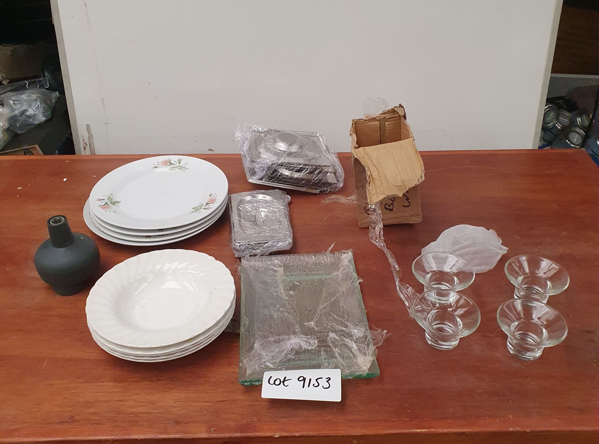 Decorative ceramic plates, glass serving dishes, and More