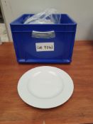 Appears to be white porcelain dinner plate