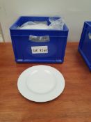 Appears to be white porcelain dinner plate