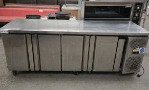 4 Door Bench Fridge 