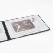 A Westminster Mint presentation cover 2009 quarter sovereign gold proof coin.