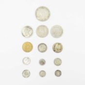 GB - A selection of silver coinage, William III to George V.