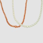 A Ciro graduated cultured pearl necklace with 9k white gold clasp.