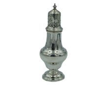 A George VI silver muffineer by S. Blanckensee & Son Ltd.