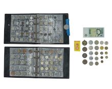 GB AND WORLD COINAGE - Within two albums, including a little silver.