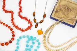 A selection of jewellery.