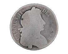 GB - A Charles II 1679 silver halfcrown coin.