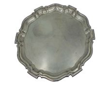 A silver salver by Mappin & Webb Ltd.