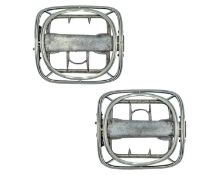 A pair of George III silver Artois shoe buckles by Robert Eley.