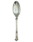 An early Victorian silver tablespoon.