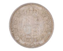 GB - A Victoria 1889 silver halfcrown coin.