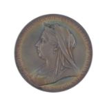 ROYAL COMMEMORATIVE MEDAL - A Victoria 1897 Diamond Jubilee silver medal.