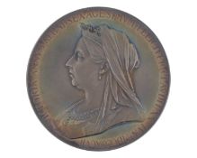 ROYAL COMMEMORATIVE MEDAL - A Victoria 1897 Diamond Jubilee silver medal.