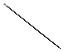 A silver-handled walking stick by Kendall & Sons Ltd.