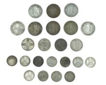 GB - A collection of Edward VII-George V pre-1920 .925 silver coinage, & a 1920 halfcrown.