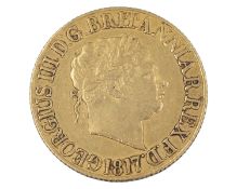 GB - A George III 1817 full sovereign gold coin.