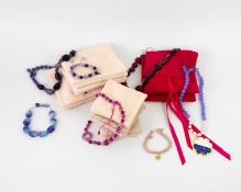 A collection of semi-precious stone jewellery by Lola Rose.