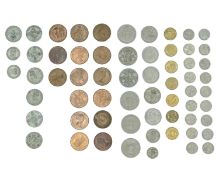 GB - A collection of George V-Elizabeth II pre-decimal coinage, including a little .500 silver.