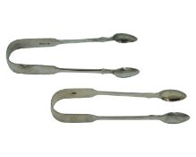 A pair of William IV silver sugar tongs by William Eaton.
