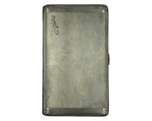 A George VI silver cigarette case by Charles S. Green & Co Ltd.