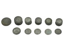 GB - A collection of Edward VII-George V pre-1920 .925 silver coinage.