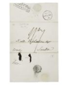 Pre stamp cover/entire sent to London.