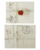 Pre stamp Entires sent from Poland to London x2.