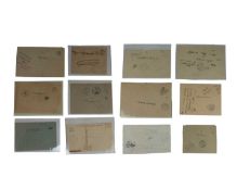Ottoman Empire late 19th century to early 20th century stamp less covers x12.