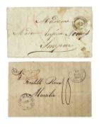 Stampless Entires - Egypt and Turkey.