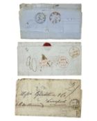 Unstamped envelopes sent from overseas x3.