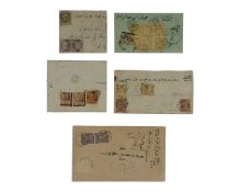 1860/70s Ottoman Covers x5.