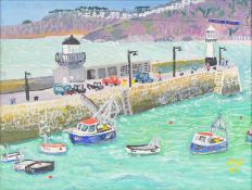 Andrew Stewart WEIR (1948) Too Rough To Fish? St Ives (2011)