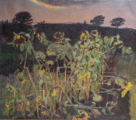 Geoff OGDEN (1929-1997) Sunflowers (1986)