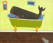 Stephen CAMPS (1957) Floating Away in the Bath-Tub