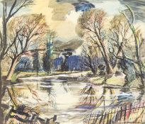Rowland SUDDABY (1912-1972) A Pond in Thetford Forest, Norfolk (1965)