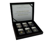 GB - A DateStamp United Kingdom 2014 Specimen Year Set, containing twelve coins.