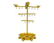 A 19th-century French ormolu ring stand, with parrot surmount.