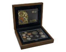 GB - A Royal Mint 2009 executive proof coin set, including the 'Kew Gardens' 50p fifty pence coin.