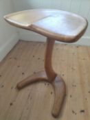 High oak bar stool.