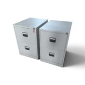 Filing cabinets.