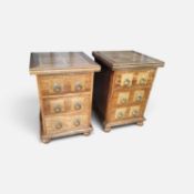 A pair of cabinets.