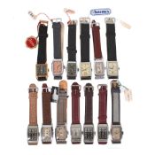 13 Herrenarmbanduhren, ca. 1930/40er Jahre