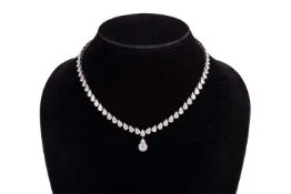 Moussaieff - A diamond necklace, with an estimated total diamond weight of 11.65ct, comprising a