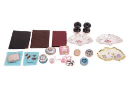 A group lot of silver and decorative items; to include, a pair of Tiffany & Co. silver and carne