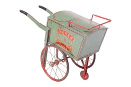 A Lines Bros.'Baker and Confectioner' toy wooden hand cart, early to mid 20th century, large transfe