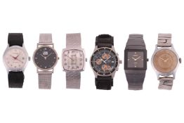 A group lot of six watches, to include a Rado Jubilee ceramic watch. The remaining five watches incl