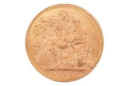 A 1900 full sovereign, the obverse with Victoria, the reverse with St George slaying the dragon, dia