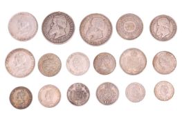 A group of Brazilian Reis, comprising: 1888 2000 Reis, 25.3 grams 1889 2000 Reis, 25.4 grams 2x 1907