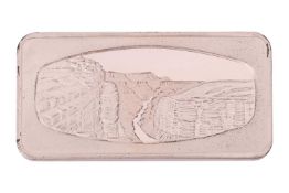 A Singapore Airlines ‘Wonders of the World’ silver bar depicting the Grand Canyon Arizona of the U.S